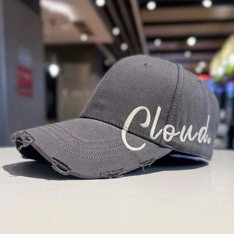 Wide-Brim Baseball Cap