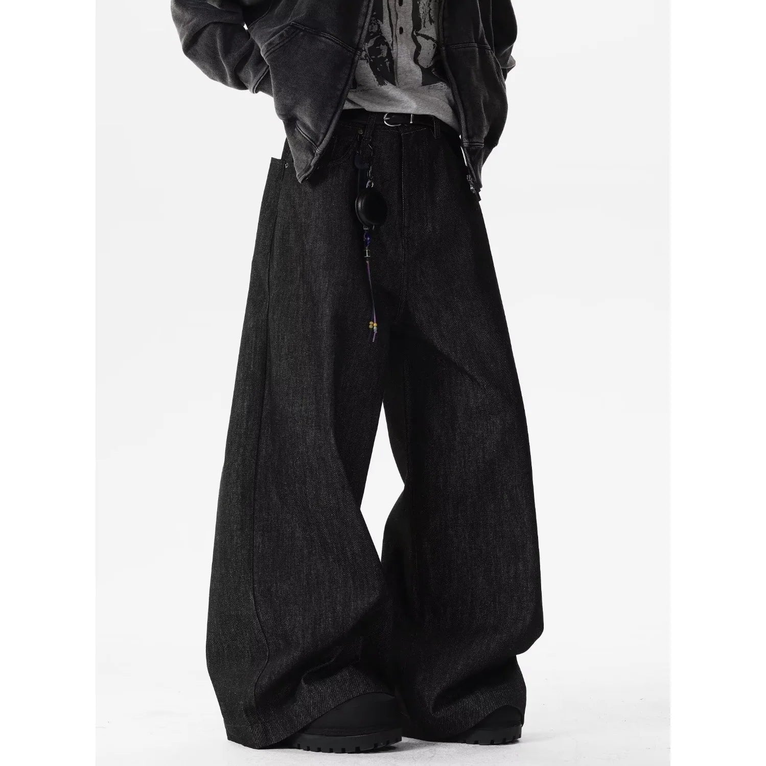 Red Dragon Wide-Leg Jeans