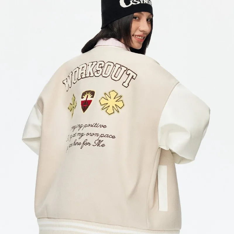 Joker Embroidered Varsity Jacket