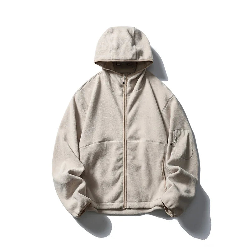 Outdoor Fleece Hooded Jacket