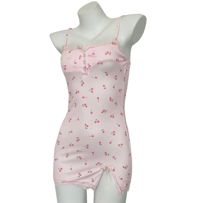 Slit Hem Long Nightgown