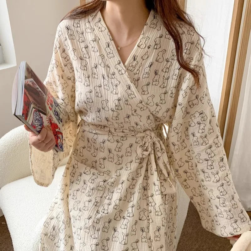 White Bridal Satin Robe