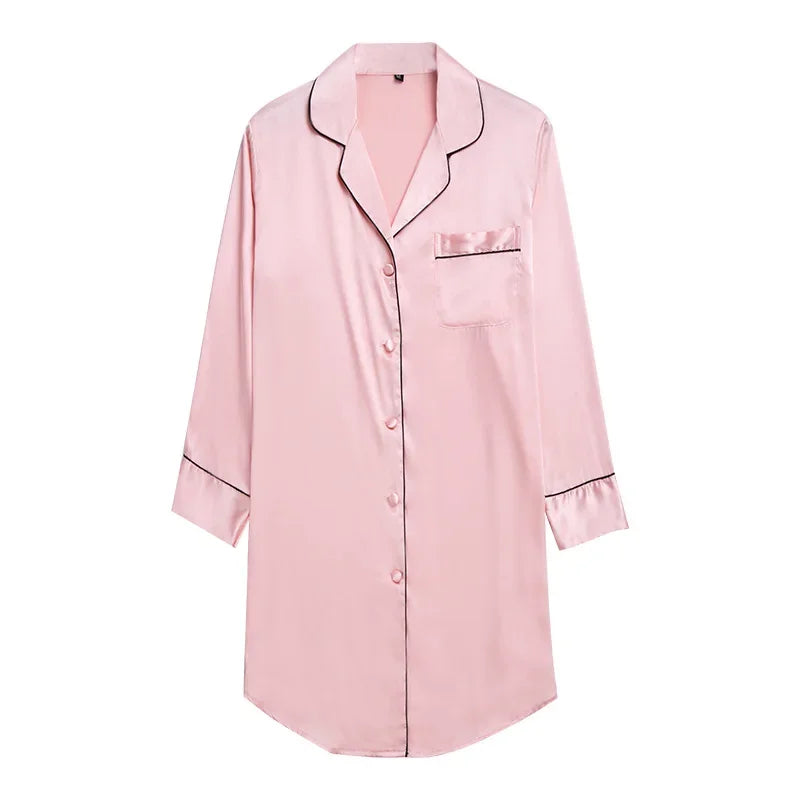 Oversized Satin Sleep Tee
