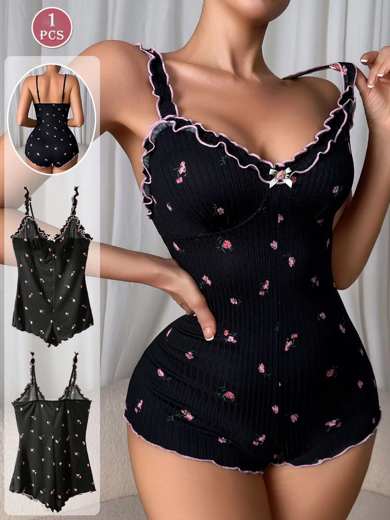 Sleeveless One-Piece Pajama