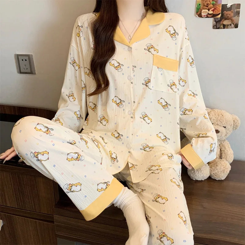 Butterfly Print Pajama Set